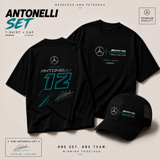 Kimi ANTONELLI F1 Mercedes Set (T-shirt + CAP)