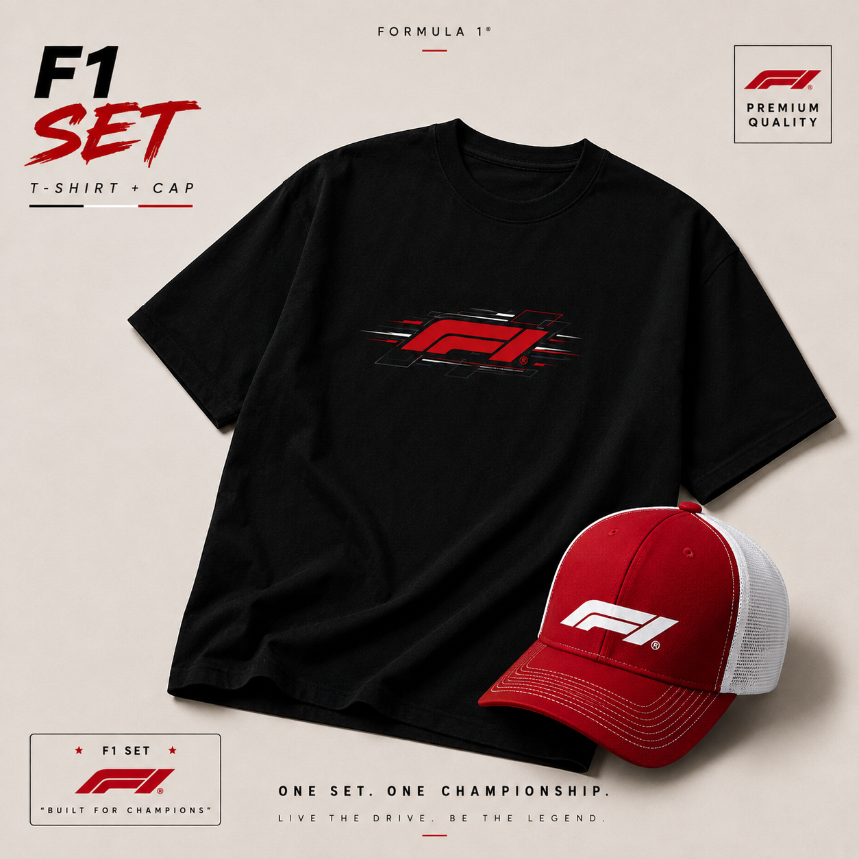 F1 legend Set (T-shirt + CAP)