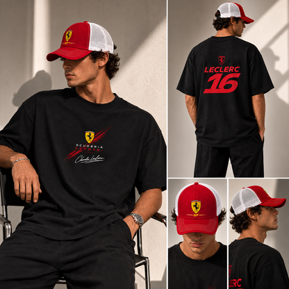 Charles LECLERC F1 Ferrari Set (T-shirt + CAP)