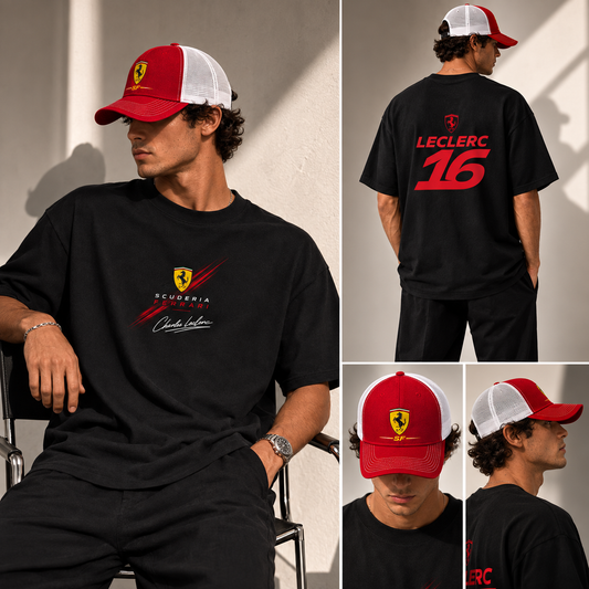 Charles LECLERC F1 Ferrari Set (T-shirt + CAP)