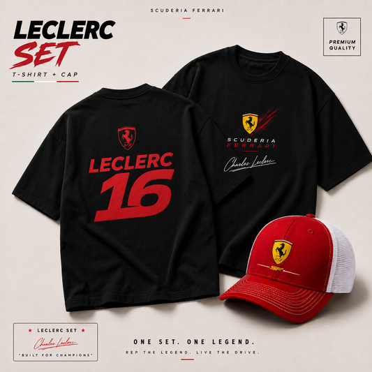 Charles LECLERC F1 Ferrari Set (T-shirt + CAP)