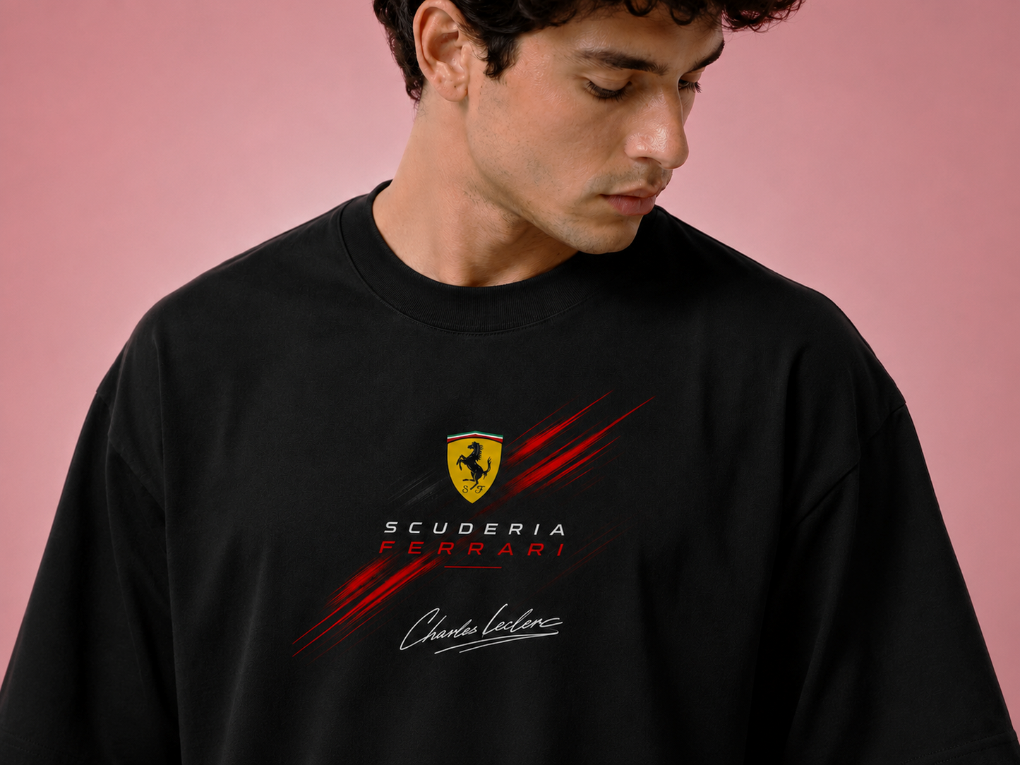 CHARLES LECLERC Ferrari F1 Oversized T-shirt